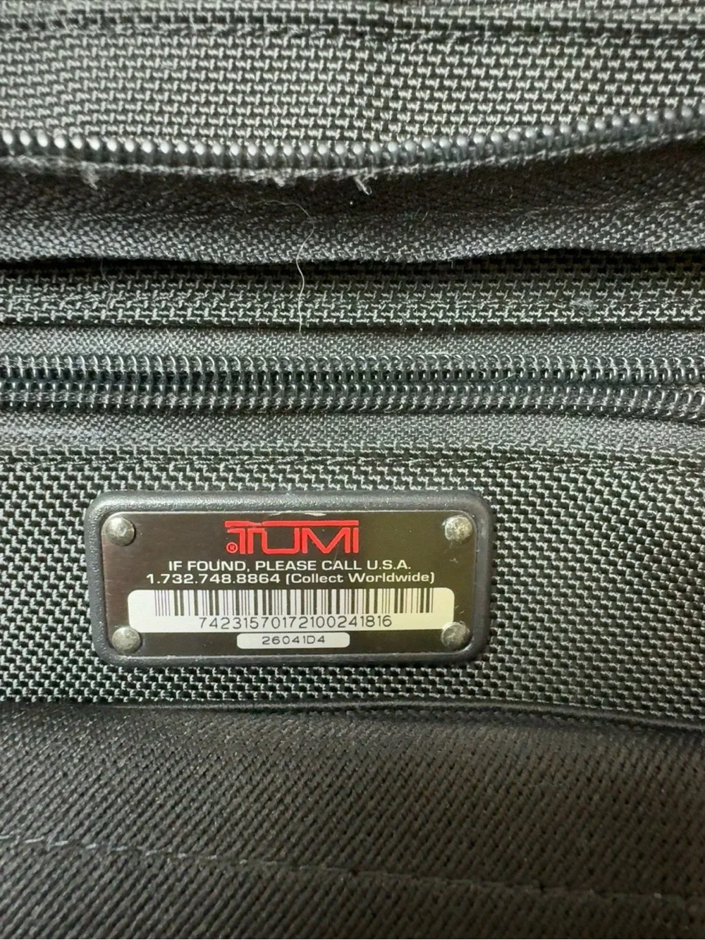 TUMI Alpha Black Ballistic expandable Laptop Business Briefcase 26041D4 EUC $595